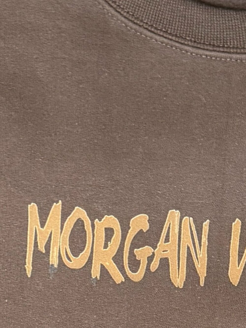 NOT PERFECT Morgan Wallen Brown Crewneck - Picture 2 of 2
